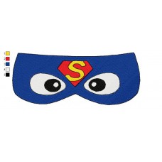 Mask Superman Embroidery Design